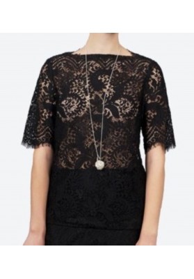 Baum - Mahdi Blouse - Lace Black RRP$312