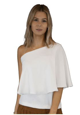 BASH Flowy White (S/Sleeve) - S: AU8 - RRP$345