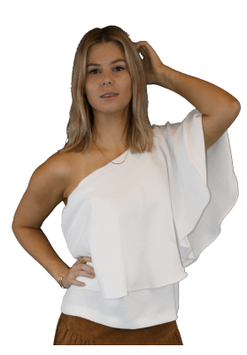 BASH Flowy White (S/Sleeve) - S: AU8 - RRP$345