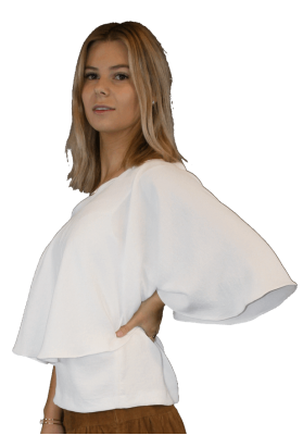 BASH Flowy White (S/Sleeve) - S: AU8 - RRP$345