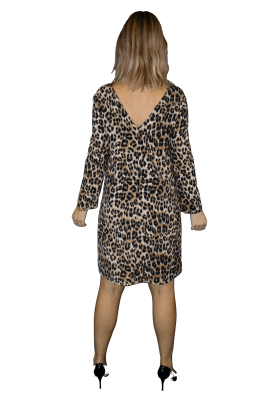 Stella Forest - Leopard Print Dress - AU10 - RRP:$372