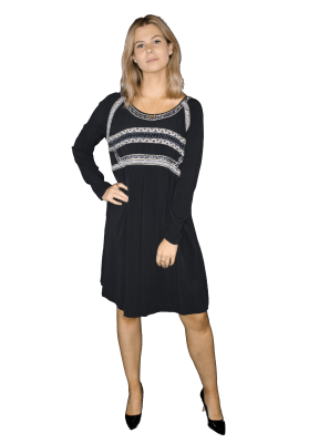 Stella Forest - Boho Black Dress - AU10 - RRP:$485