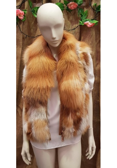 Sleeveless on sale fur vest