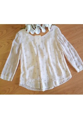 Stella Forest Cream Top with Metallic Embellishments -S:AU10 - RRP$310