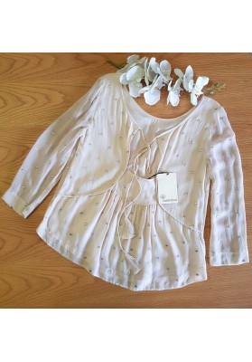 Stella Forest Cream Top with Metallic Embellishments -S:AU10 - RRP$310