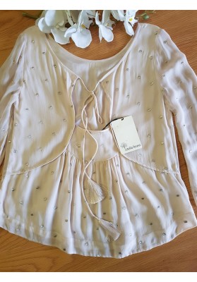 Stella Forest Cream Top with Metallic Embellishments -S:AU10 - RRP$310