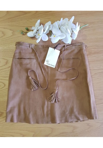 Stella Forest - Suede Skirt (Mini) Camel -S:AU10 - RRP$370