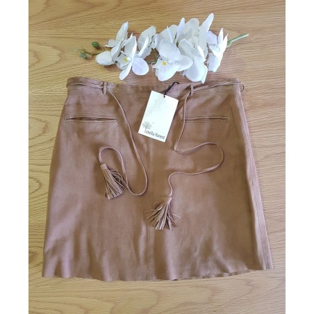 Stella Forest - Suede Skirt (Mini) Camel -S:AU10 - RRP$370