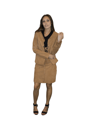 Stella Forest - Suede Skirt (Mini) Camel -S:AU10 - RRP$370