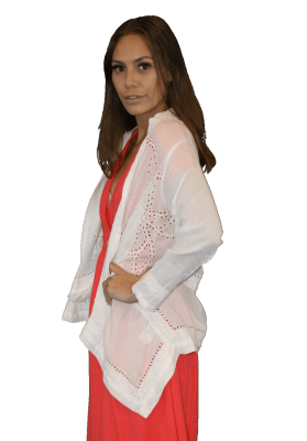 Stella Forest Cotton Embroidered Jacket -White - S:AU10 - RRP$285