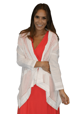 Stella Forest Cotton Embroidered Jacket -White - S:AU10 - RRP$285