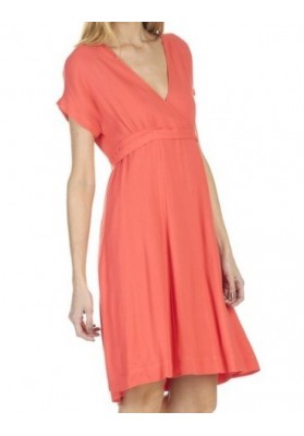 Stella Forest - Empire-line fluid dress Orange - SZ:AU10 - RRP:$220