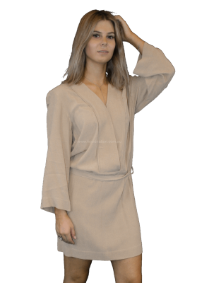 Stella Forest - Cosmic short crepe dress - Beige - SZ:AU10 - RRP:$320