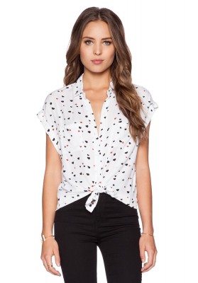 RAILS - Hearts On Fire - Britt Shirt - White with B&R Hearts- RRP: $240