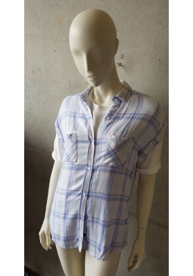 RAILS Britt - Sky/Pink/Melange Check Shirt (Sleeveless)