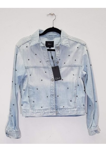 RAILS Rylan-Light Wash Studded Jacket AU10 RRP$512