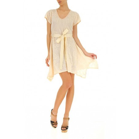 Twinset Knit Dress - Beige - AU10 RRP$535